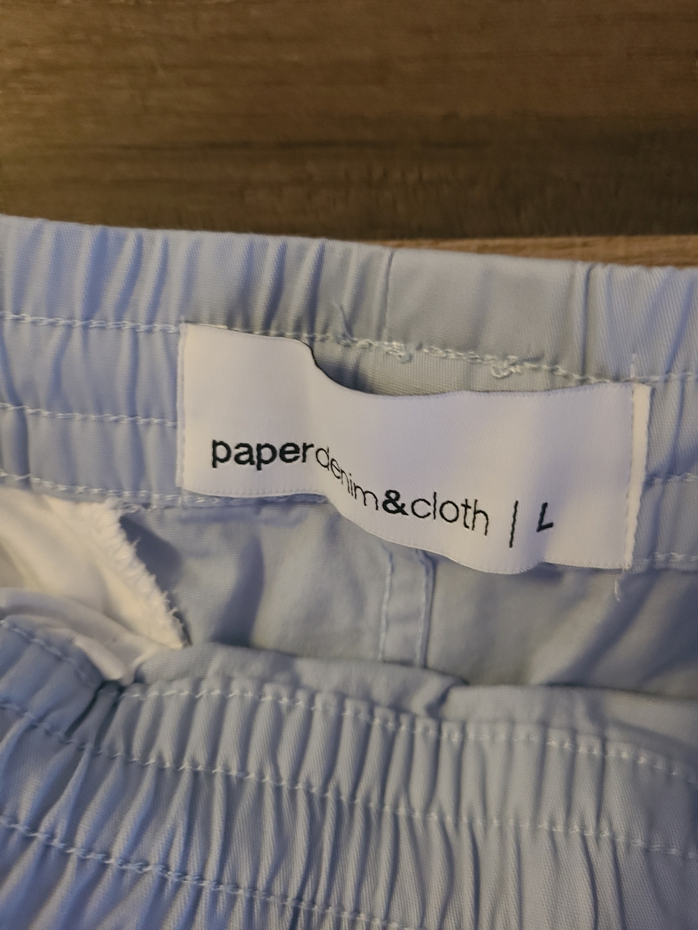 Paper Denim & Cloth Light Blue Casual Men's Shorts - Picture 3 of 4